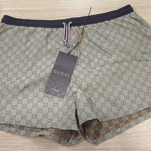 Gucci Swim Trunks - Brown, Size Large